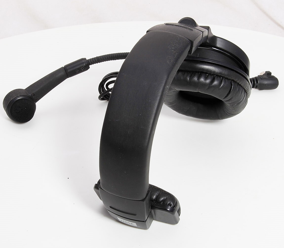 HME ClearCom HS25 Single Muff Intercom Headset With Dynamic Mic & Mini Din Plug