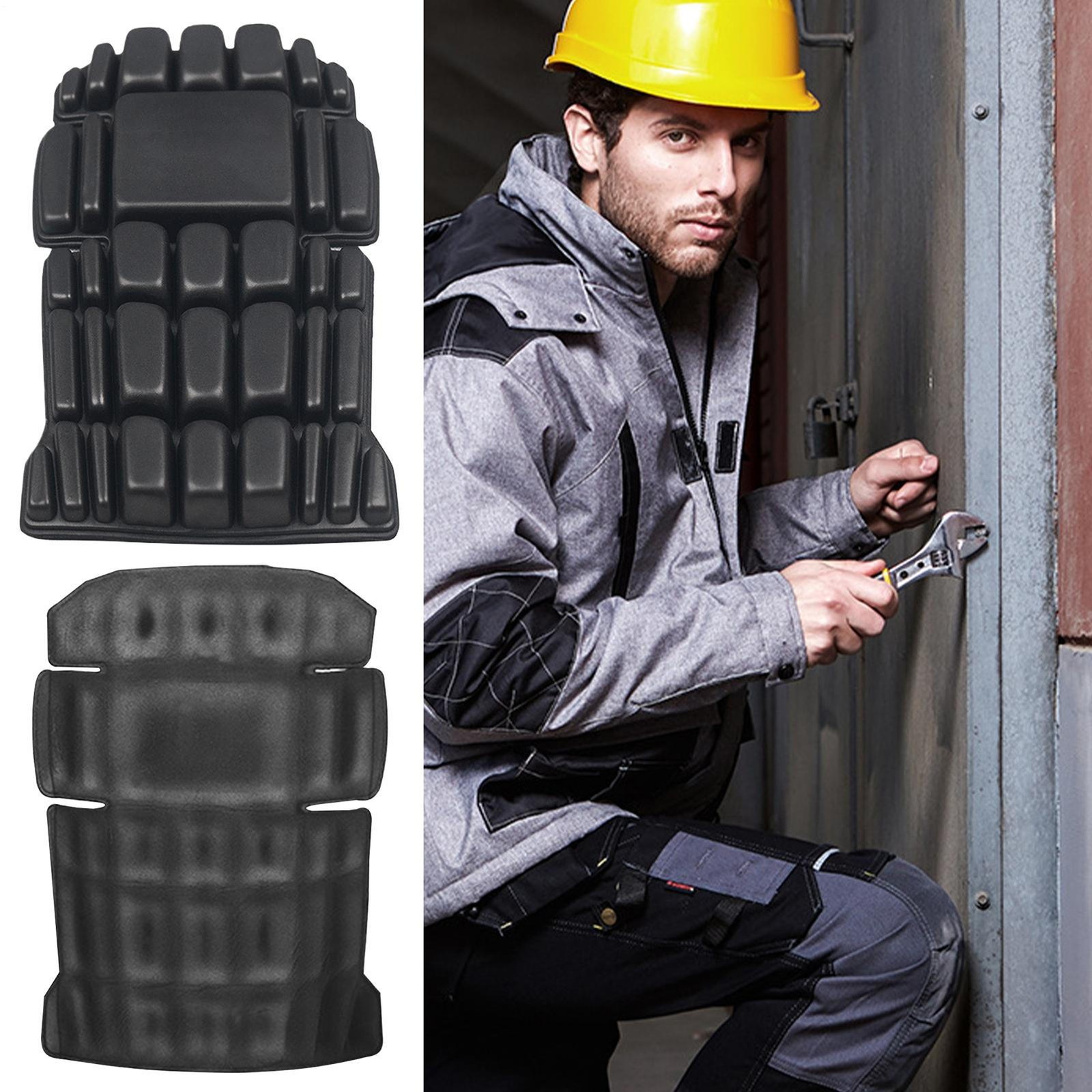 Construction Knee Pads 1 Pair No Strap Cargo Knee Pad Heavy Duty Kneepad