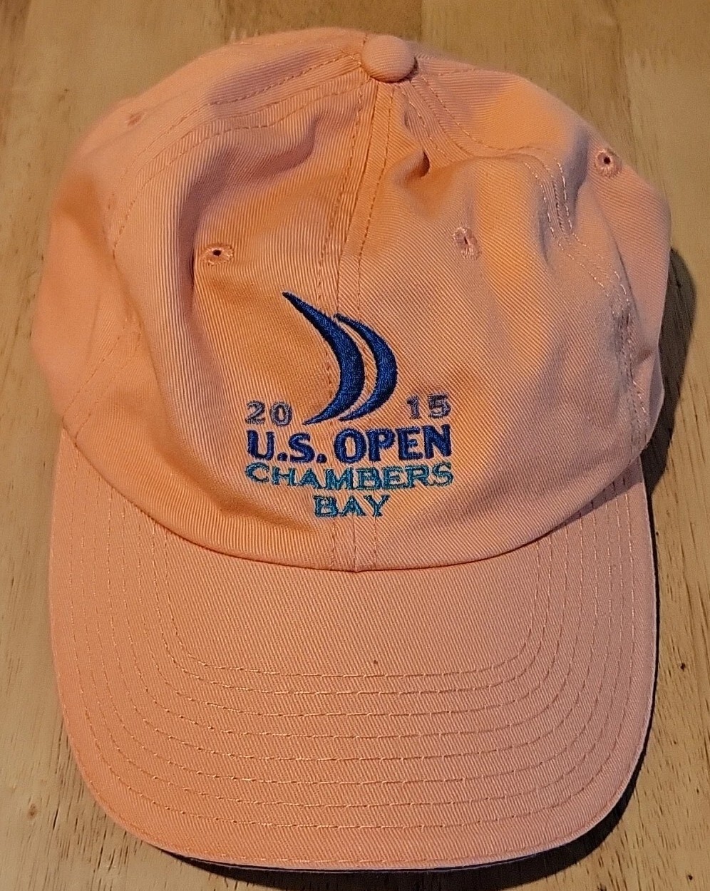 US Open GOLF Chambers Bay USGA 2015 Light Orange Baseball Cap Adjustable Hat