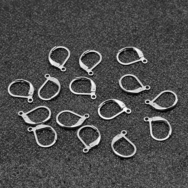 100PCS DIY Beadings Findings Earring Hooks Leverback Earwire