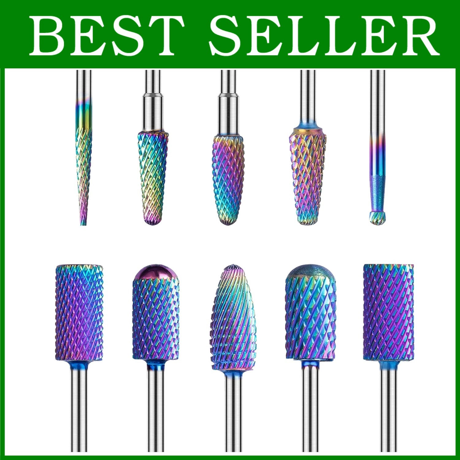 Acrylic Gel Nail Drill Bits - 3/32 inch