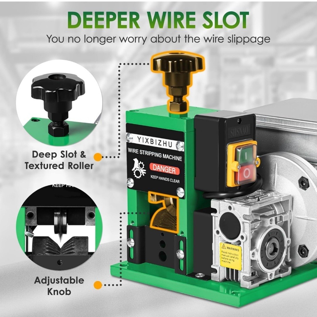160W Electric Wire Stripper Machine, 30 m/min Automatic Cable Stripping Tool