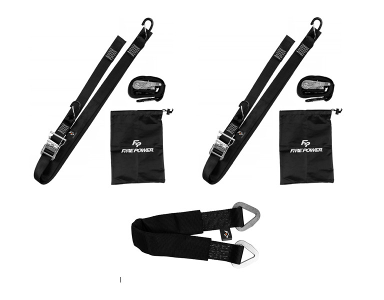 Ratchet Straps Tie Downs & Axle Strap 2" Wide 8 Ft Long  UTV / ATV / Snowmobile