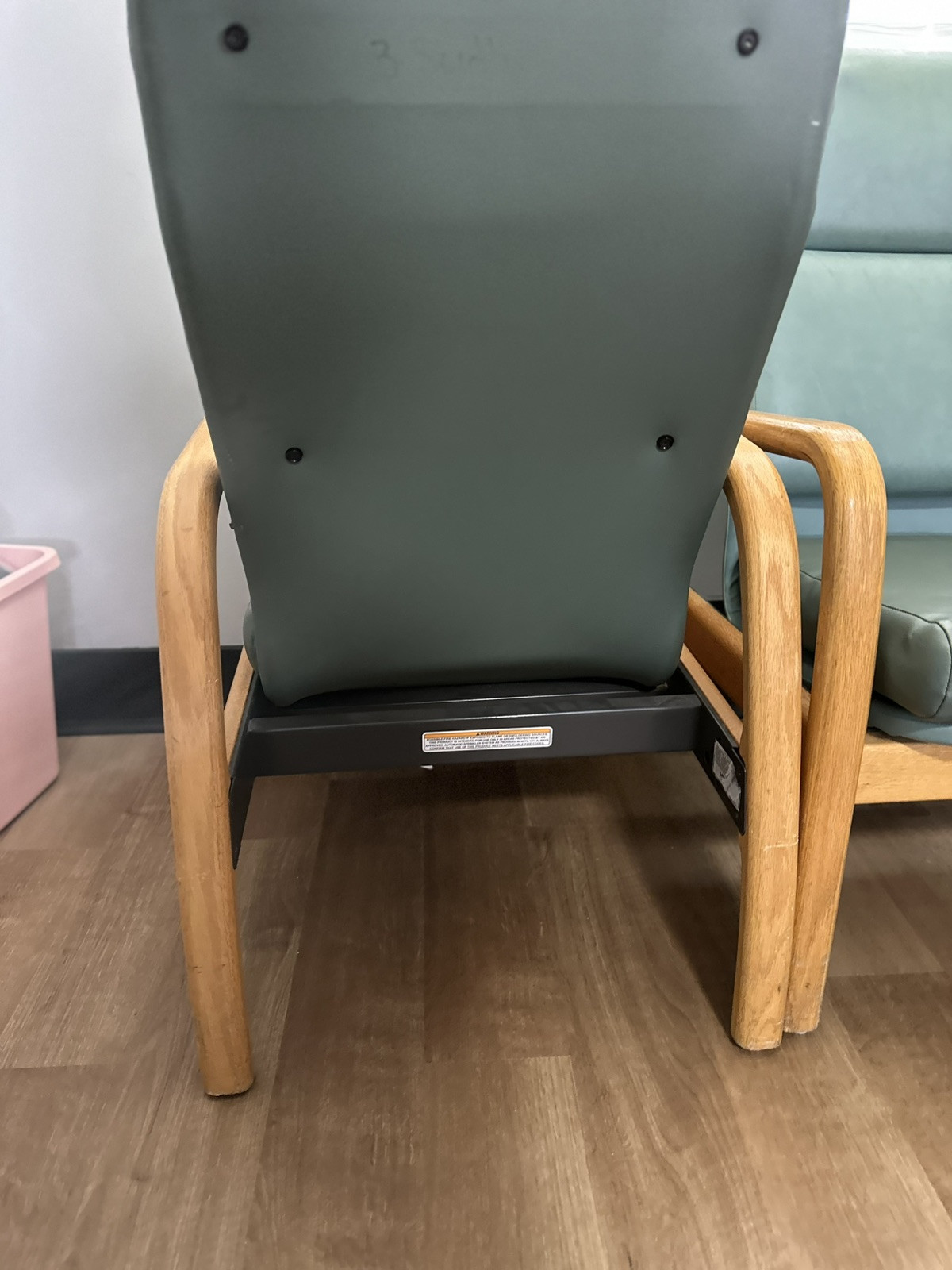 Vintage Hill Rom By Boltaflex Patient Chair With Removable Seat Coushion