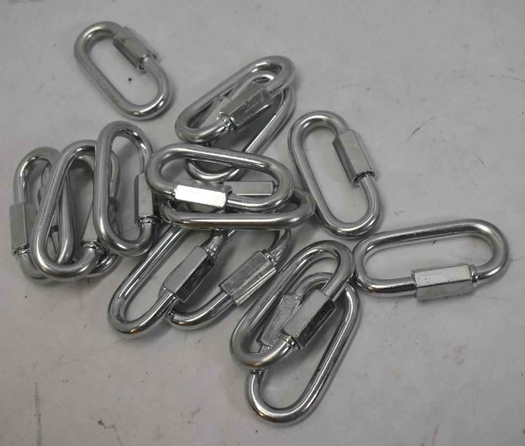 Stainless Steel 316 Quick Link 5/32" Marine Grade for Boating or Rigging 15 Pack