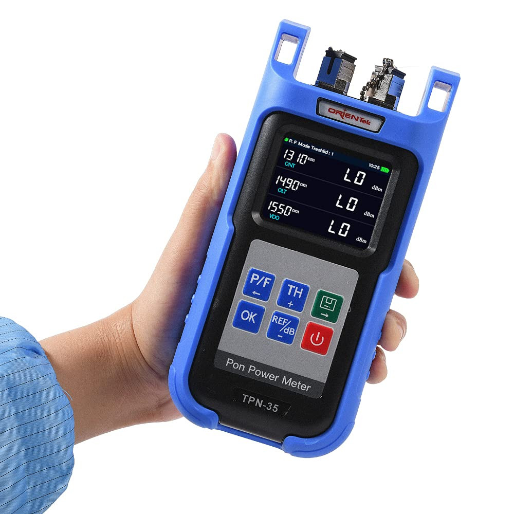 TPN-35 PON Power Meter Tester for EPON/GPON with FC SC UPC Adapter, Blue