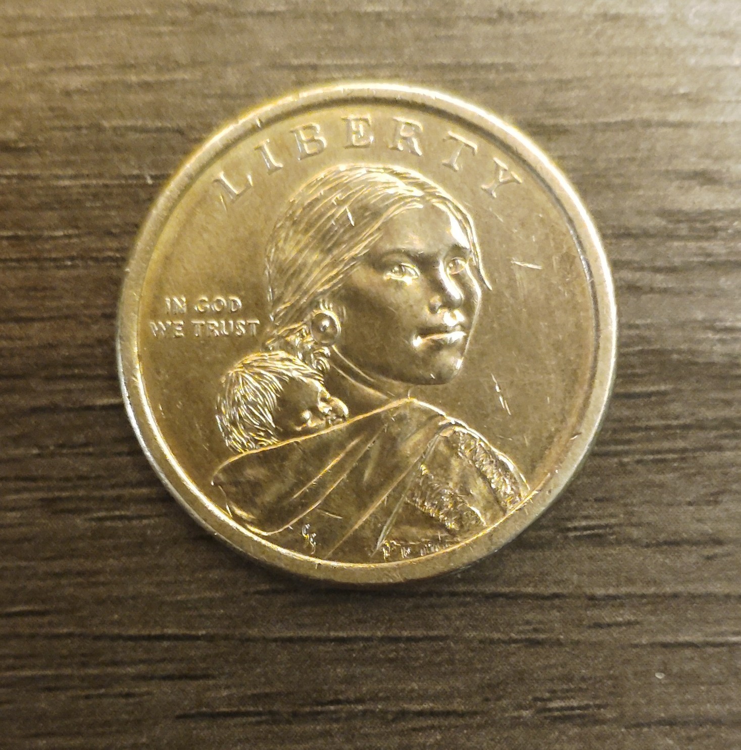 USA One $1 Dollar Sacagawea Coin Wampanoag Treaty 1621