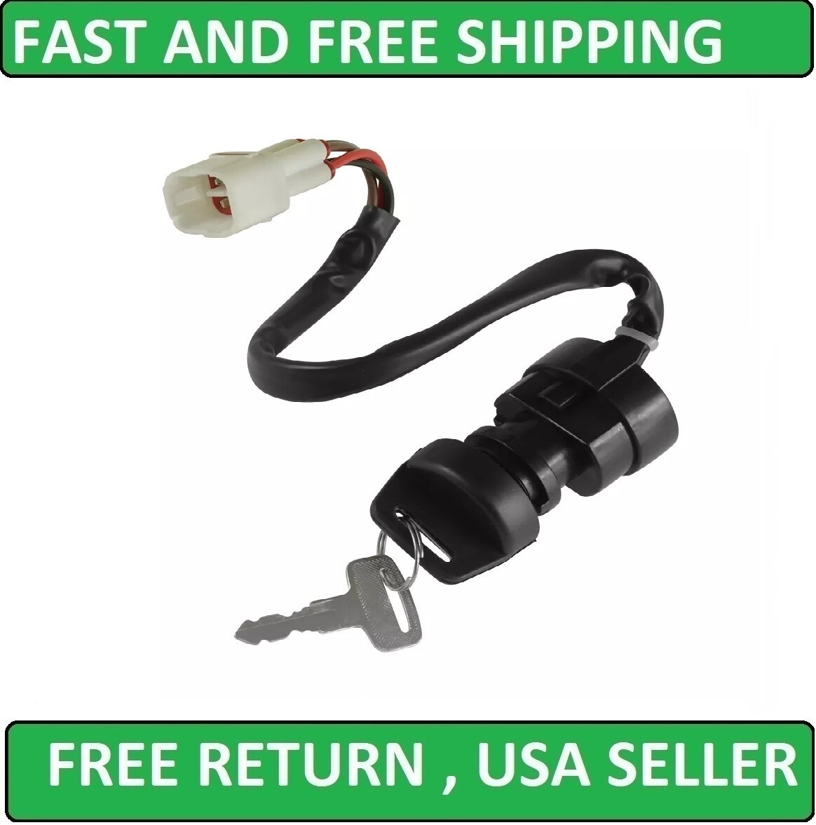 New Ignition Key Switch for Yamaha Timberwolf 250 YFB250 YFB250FW 1994-2000 Atv