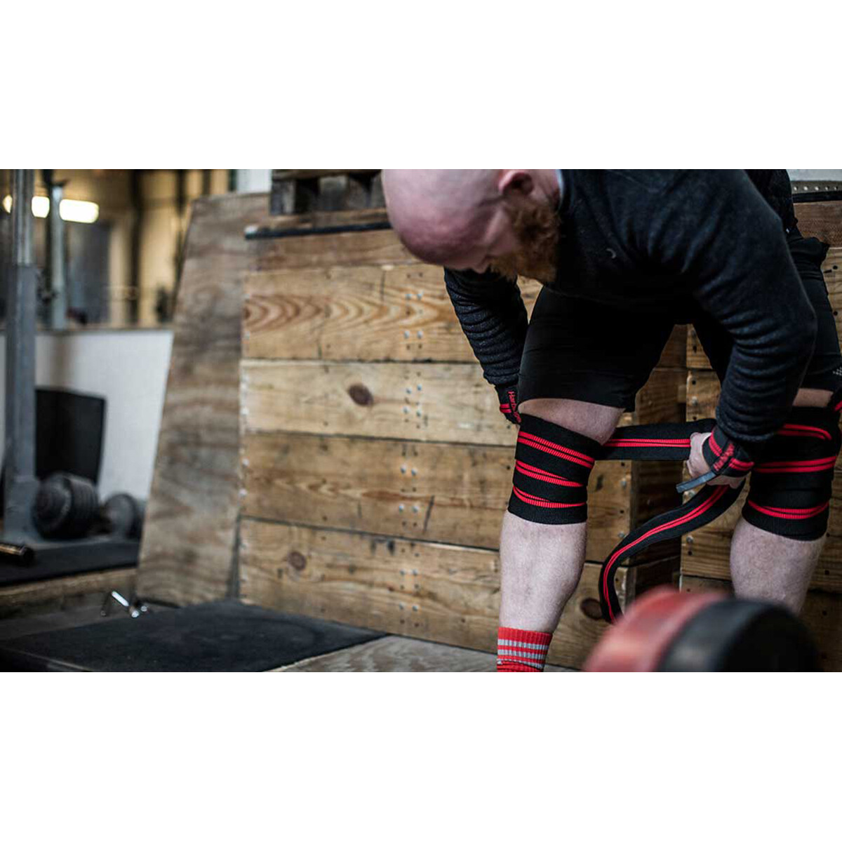 Harbinger Red Line Weight Lifting Knee Wraps