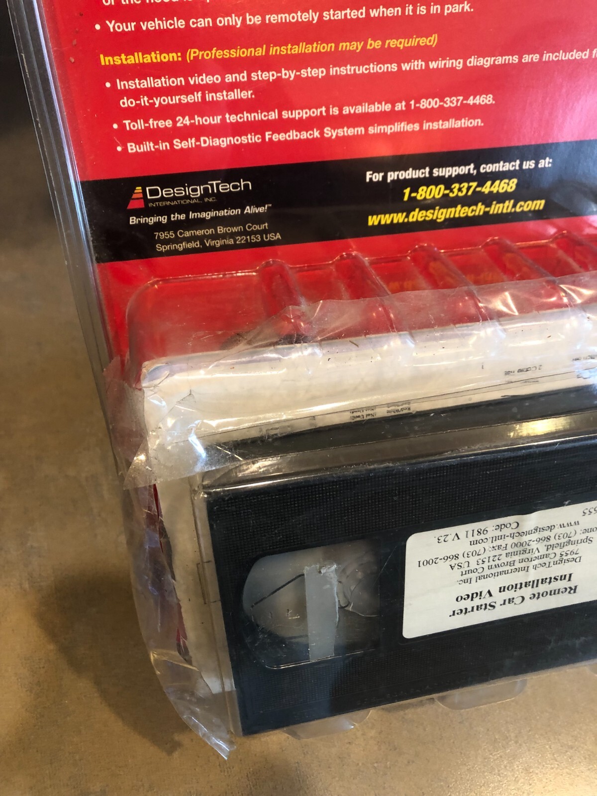 DesignTech AutoCommand Remote Car Starter NEW OPEN BOX