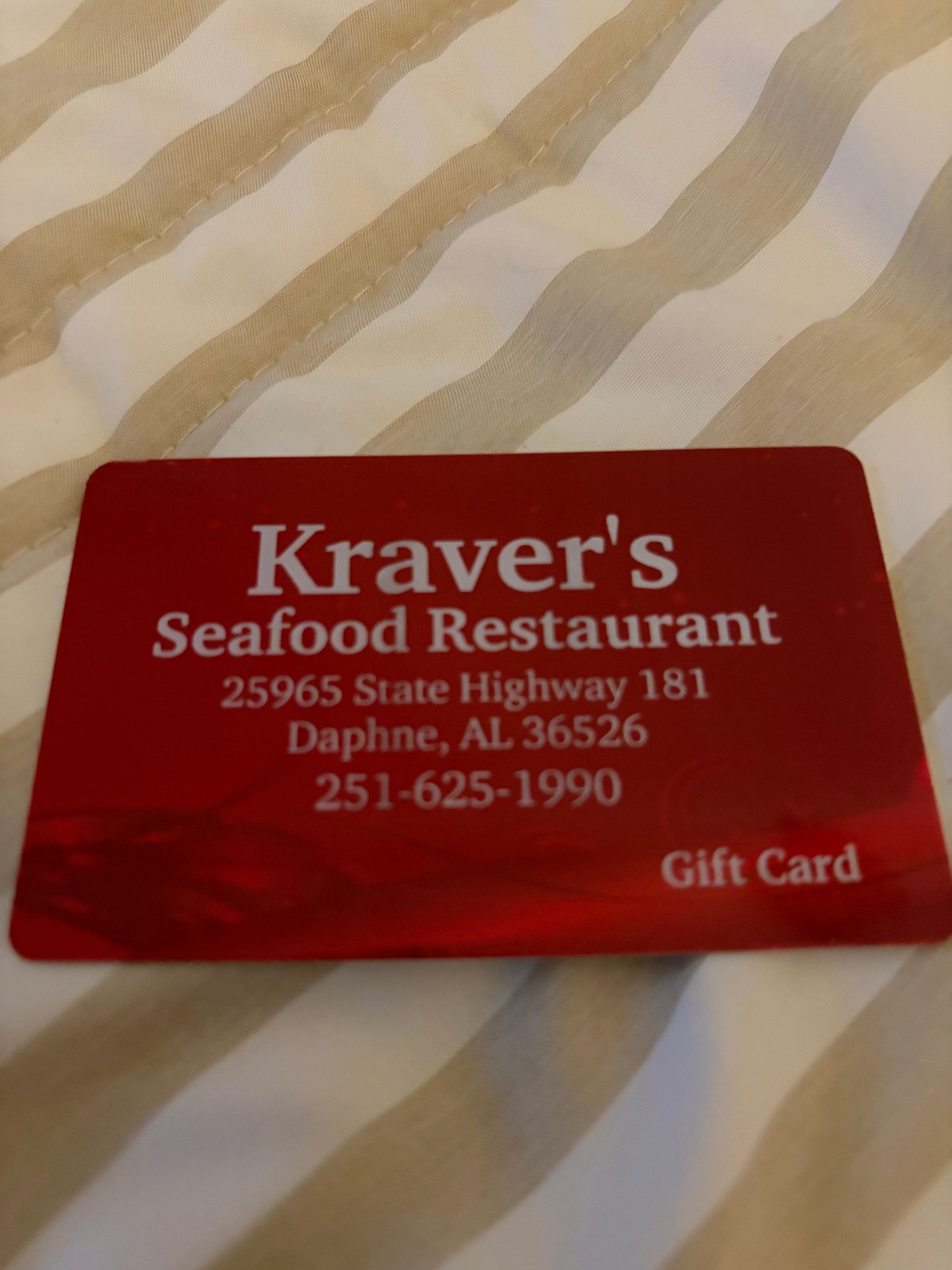 Kravers $40 Gift Card - Mobile & Daphne AL