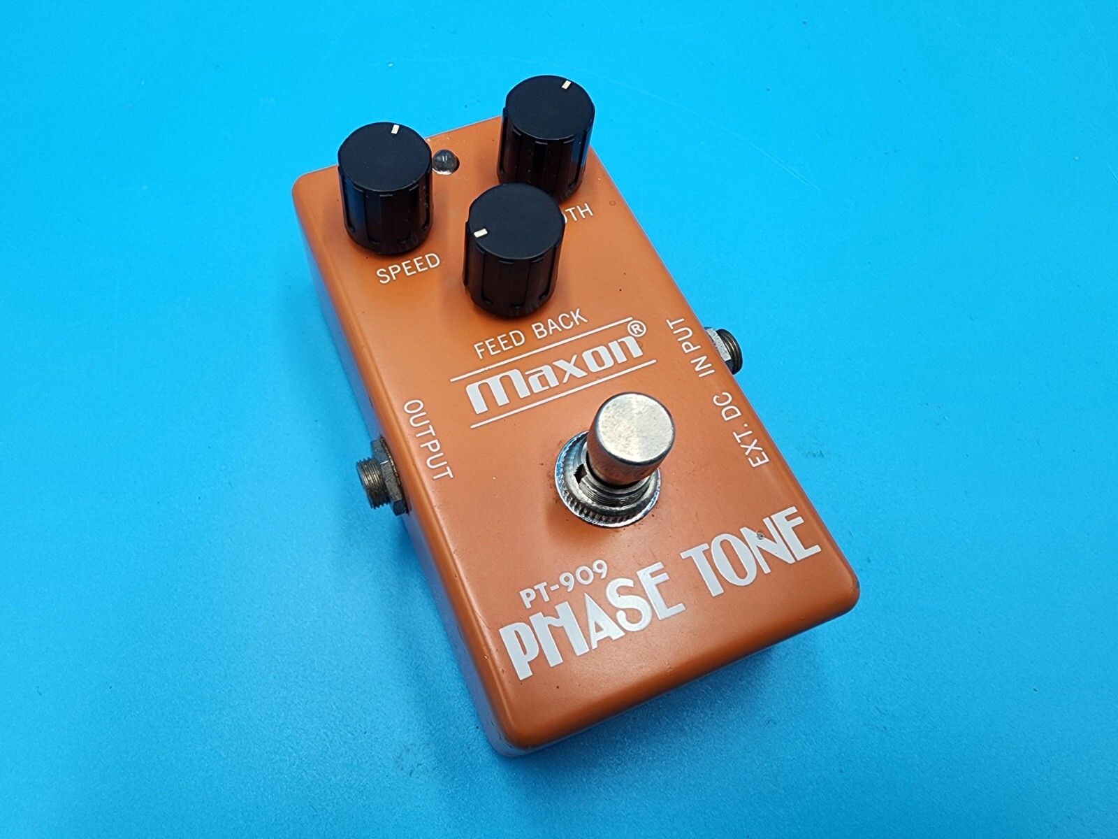 Vintage Rare Maxon PT-909 Phase Tone Guitar Effect Pedal Bass PT 909 LFO Analog