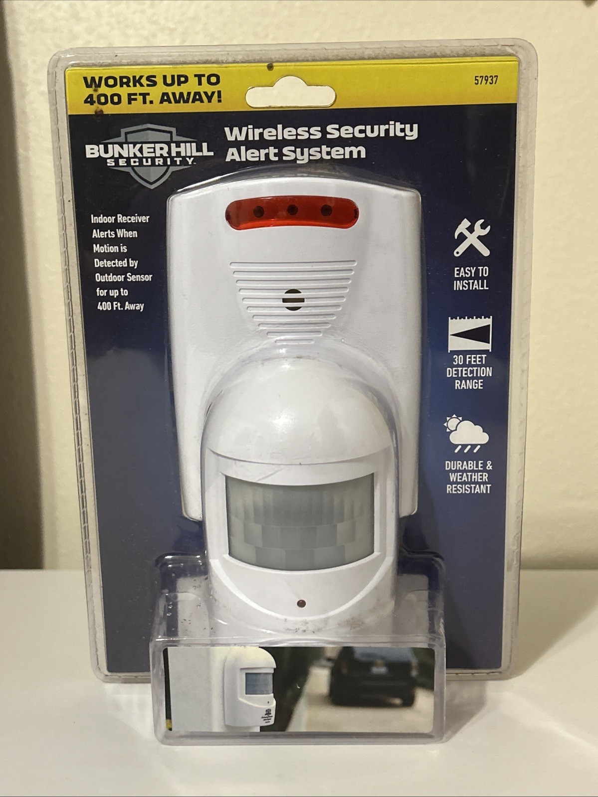 Wireless Security Driveway Alert System 400ft Range Bunker Hill Brand NEW Sealed
