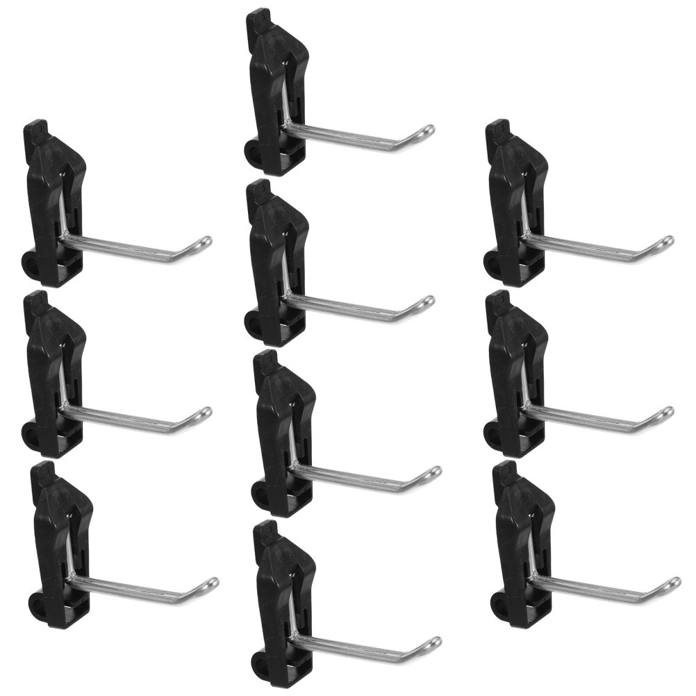 10Pcs Square Hole Pegboard Hook: Workshop Tool Hanger Pegboard Accessories -