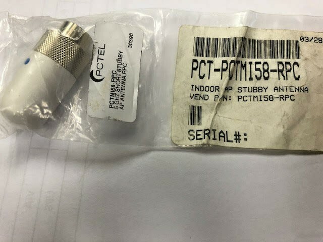 PCTEL PCTMI58-RPC Stubby Wireless Router Antenna - New Reverse TNC