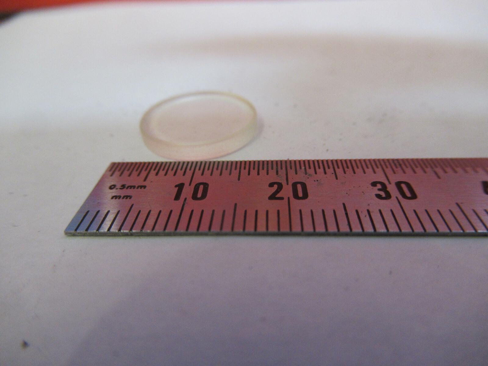 OPTICAL FLAT ZERODUR MINI LENS OPTICS AS PICTURED &3K-FT-42
