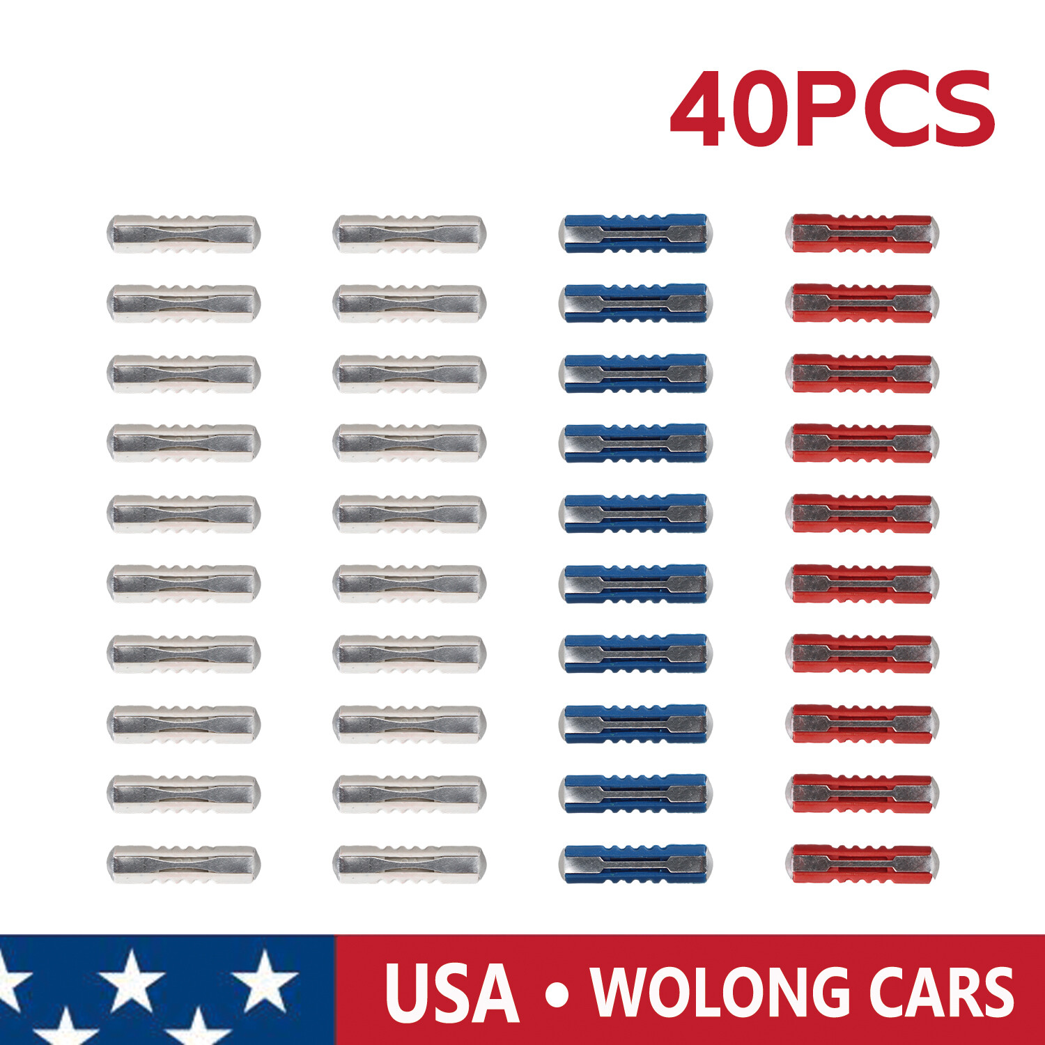 Set of 40 Torpedo Fuse Kirsite for Mercedes W124 W126 W201 R107 420SEL 560SL  US