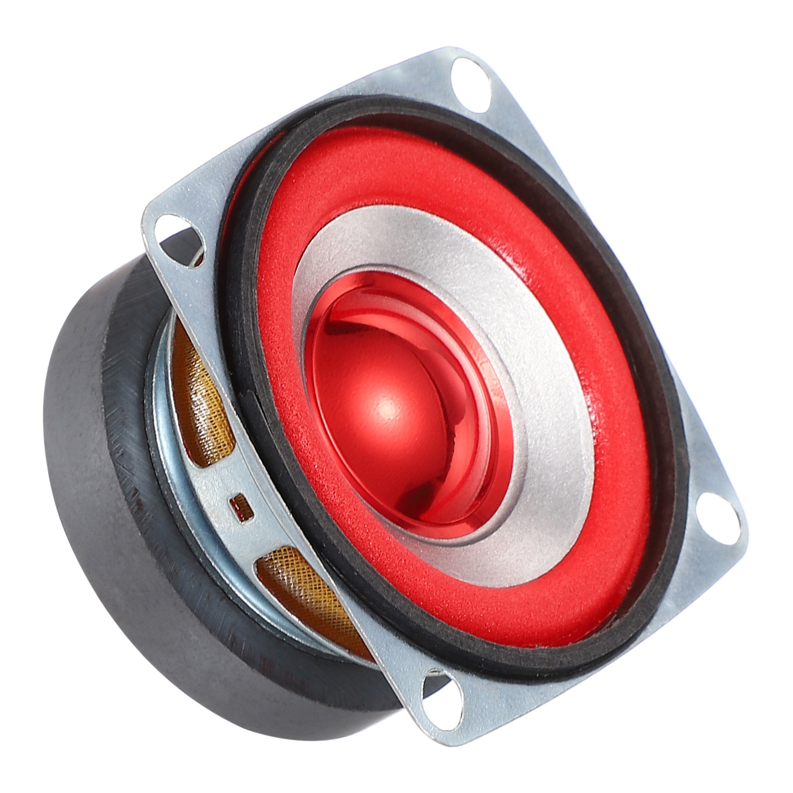2Pcs 5W 4Ohm Small Speakers Square Micro External Magnet Speaker 45mm Red