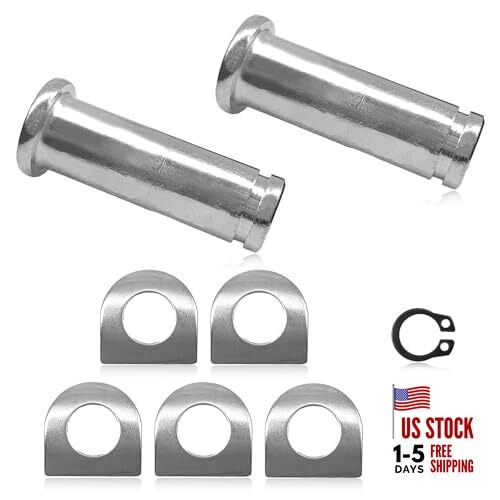 Motorcycle Foot Peg Mount Bolt Pin Kit, pin+Spring washer+Retaining ring, or