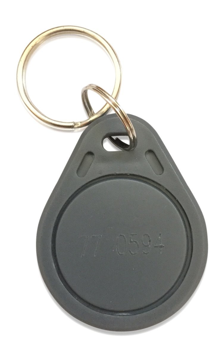 INTELLid 50 Thin 26 Bit Proximity Key Fobs Weigand Prox Keyfobs Medium, Gray