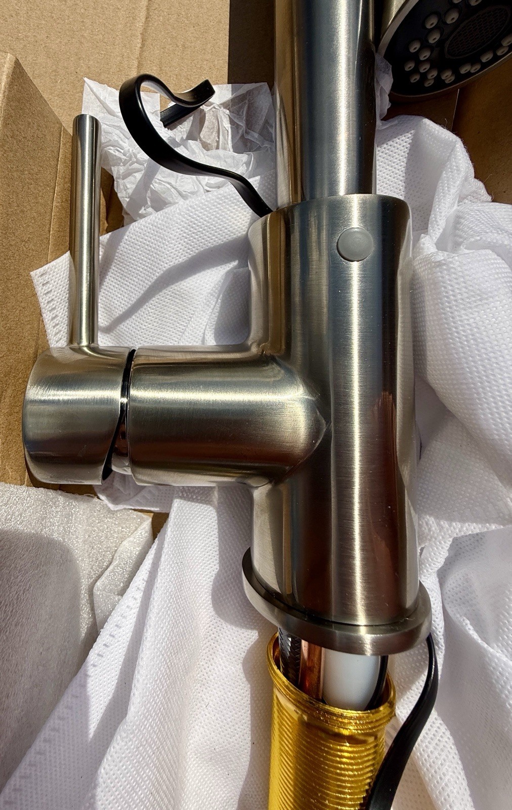 CAE 503262BN(DC) Single-handle pull-down sensor kitchen faucet Brushed Stainless
