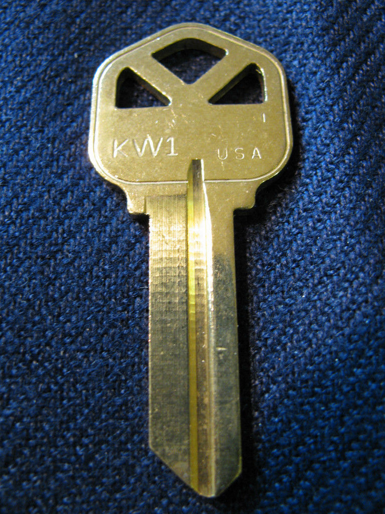 KW1 Brass Key Blank for Kwikset (x10! Made in USA! New!
