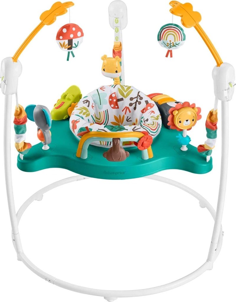 Fisher-Price Baby Bouncer Whimsical Forest Jumperoo With Music And Lights