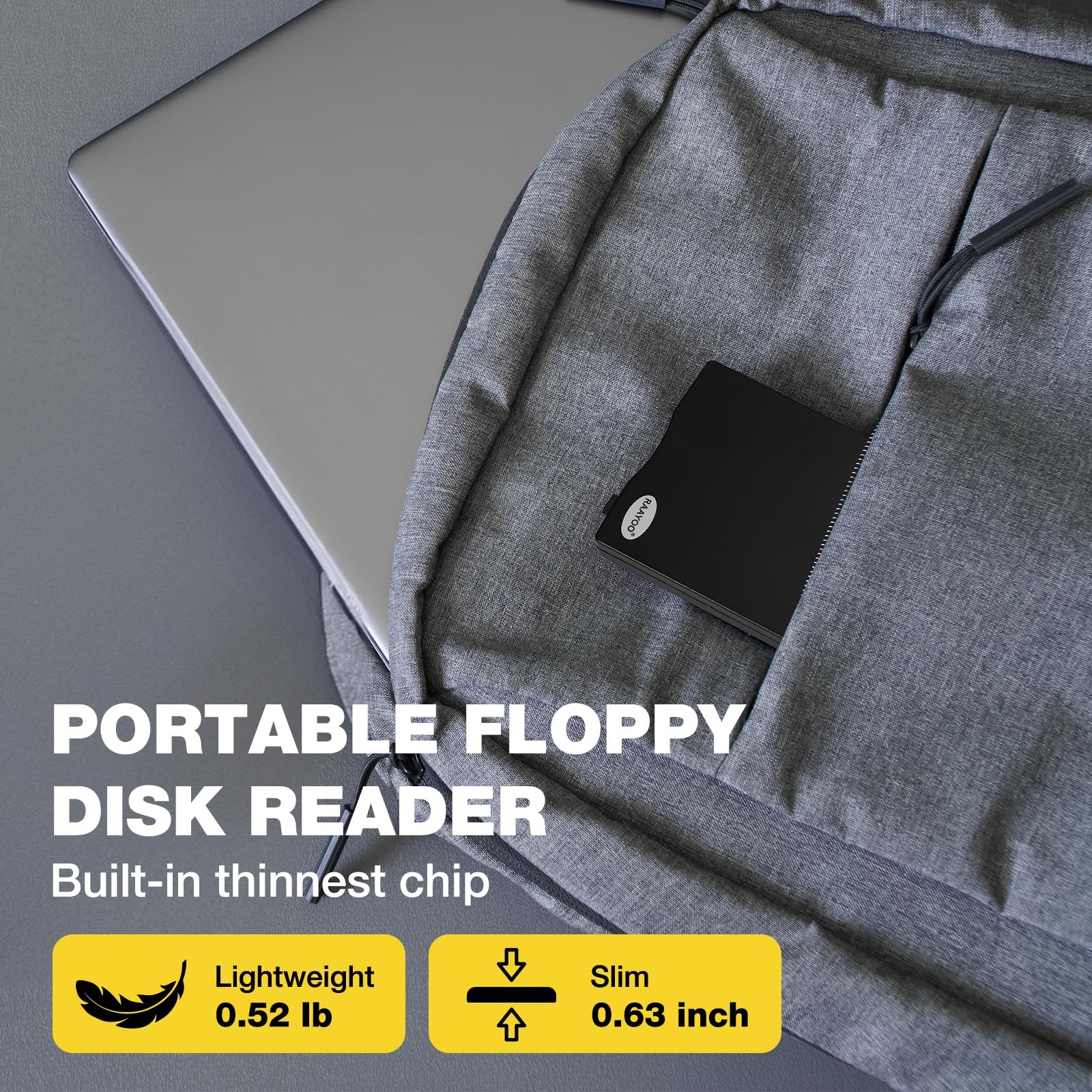 Floppy Disk Reader USB A/Floppy Disk Drive/Player/Converter External 3.5 inch...