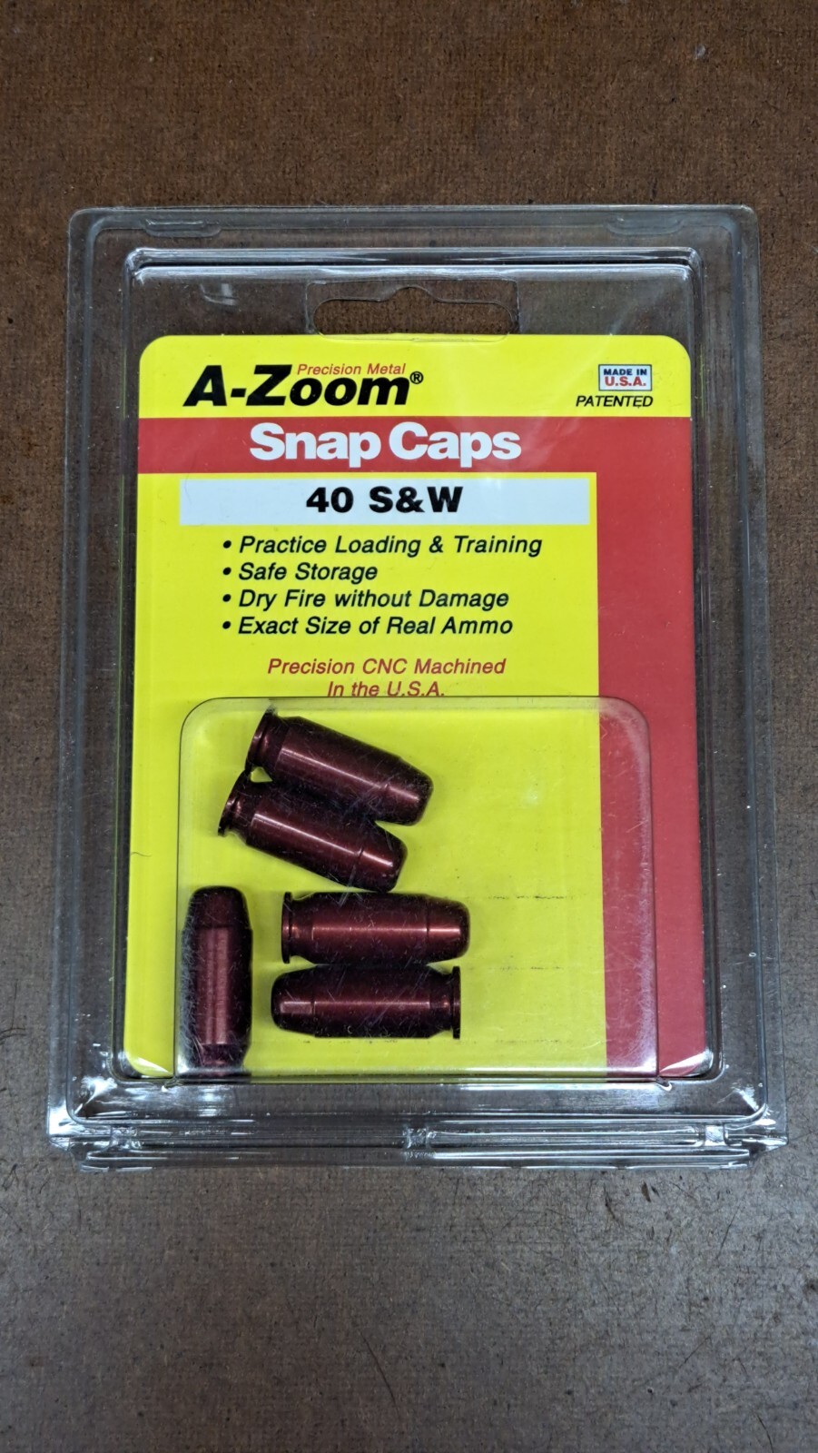 A-Zoom Snap Caps 40 S&W 15114 .40 Smith & Wesson Pachmayr Metal Made In USA