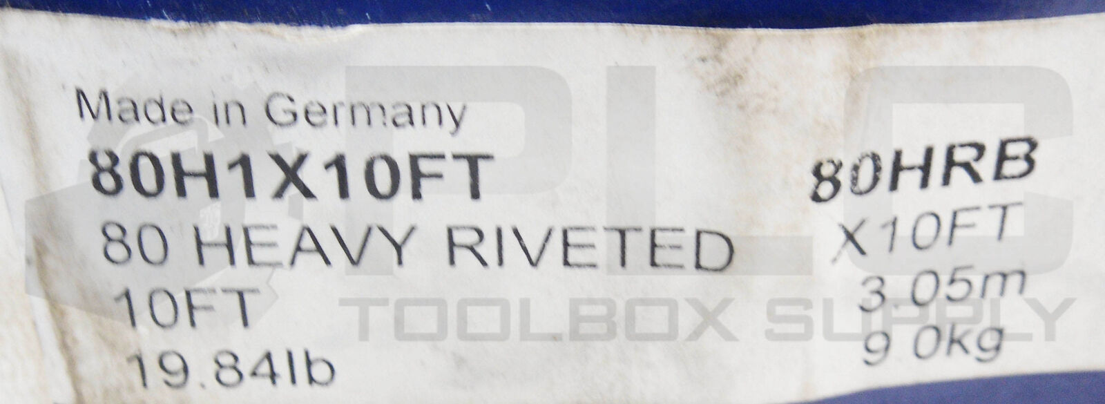 NEW RENOLD 80HRB 80 HEAVY RIVETED ROLLER CHAIN 10' ***READ***