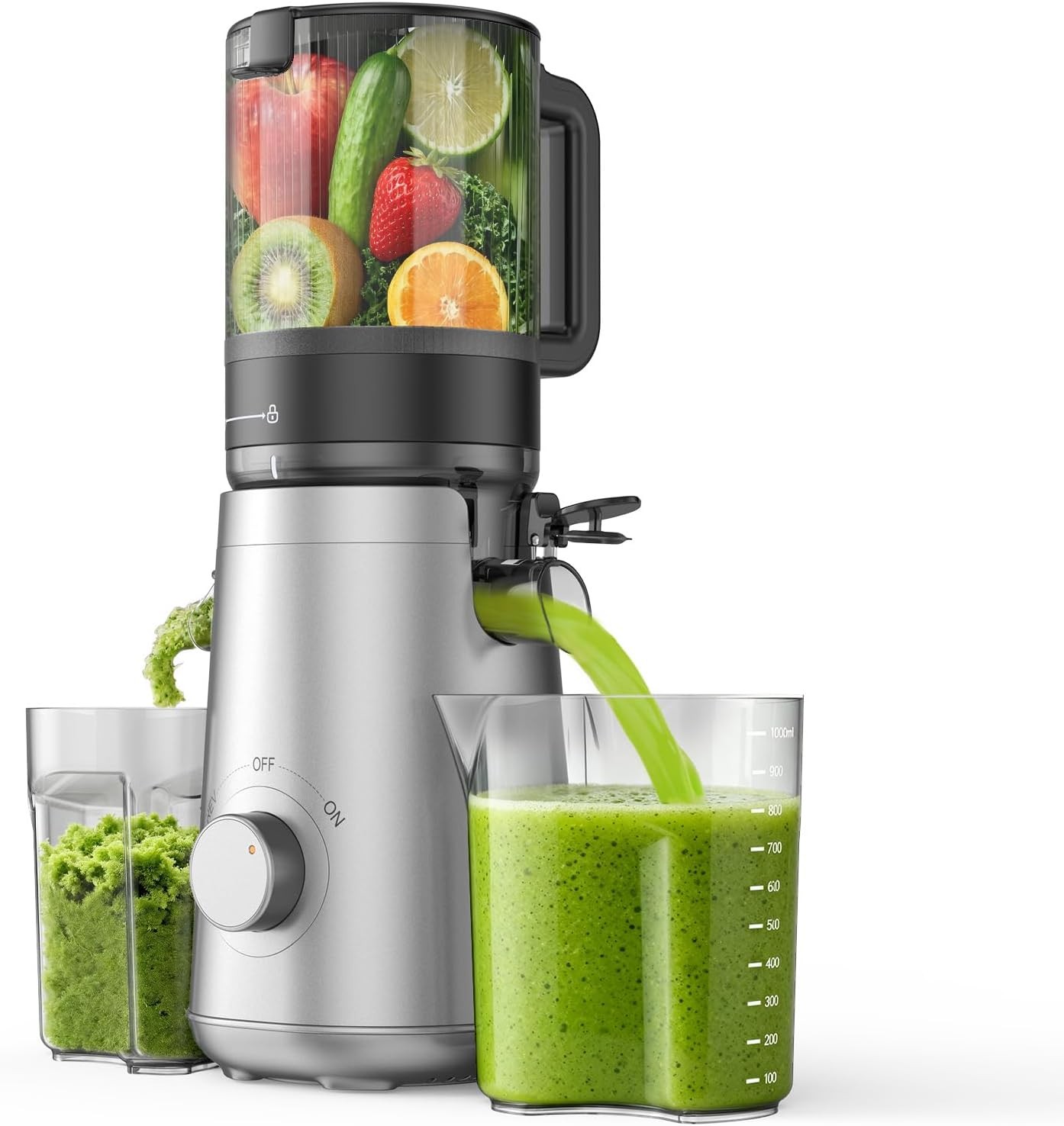 Cold Press Juicer Machine for Whole Fruits & Vegetables