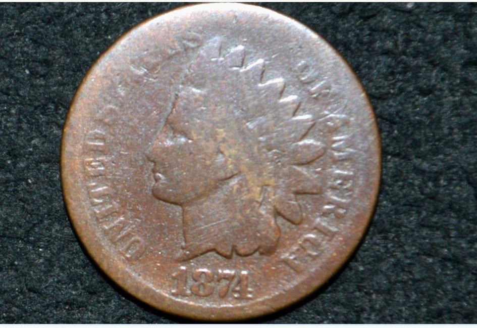 1874 Indian Head Cent ** G/VG  ** FREE SHIPPING