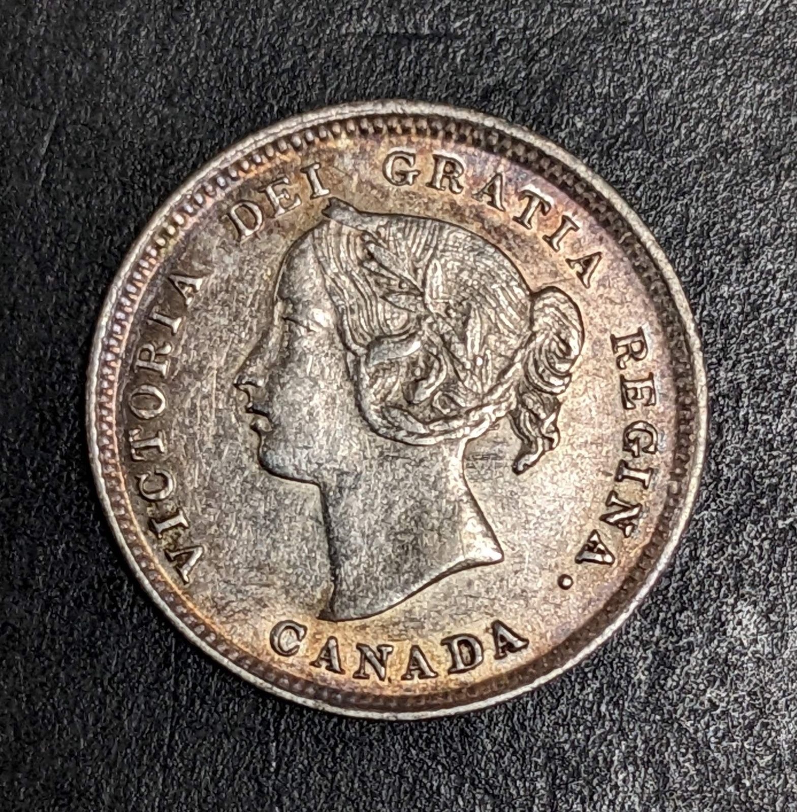 1896 Canada 5 Cent Silver Victoria