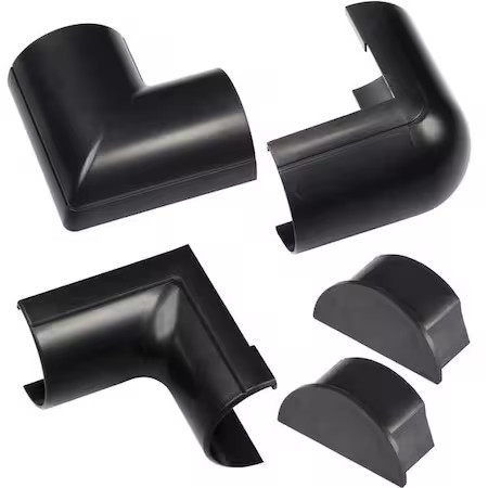 D-Line Us/Cloap5025b Accessory Multipack, 3 1/4 In L, 2 In W, 1 Channel, Pvc,