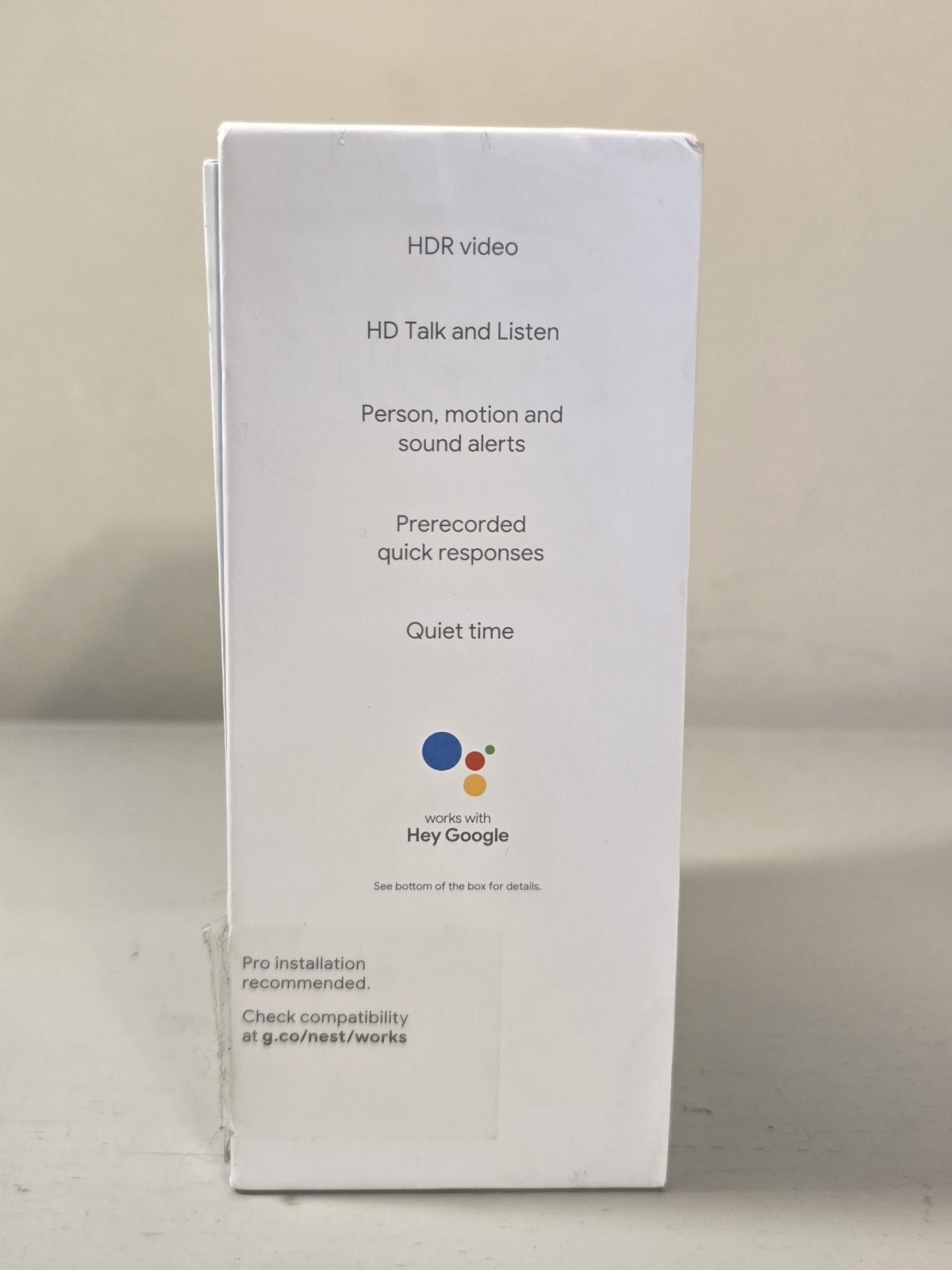 Google Nest Video Doorbell Wired A0077 **New** ( Open Box )