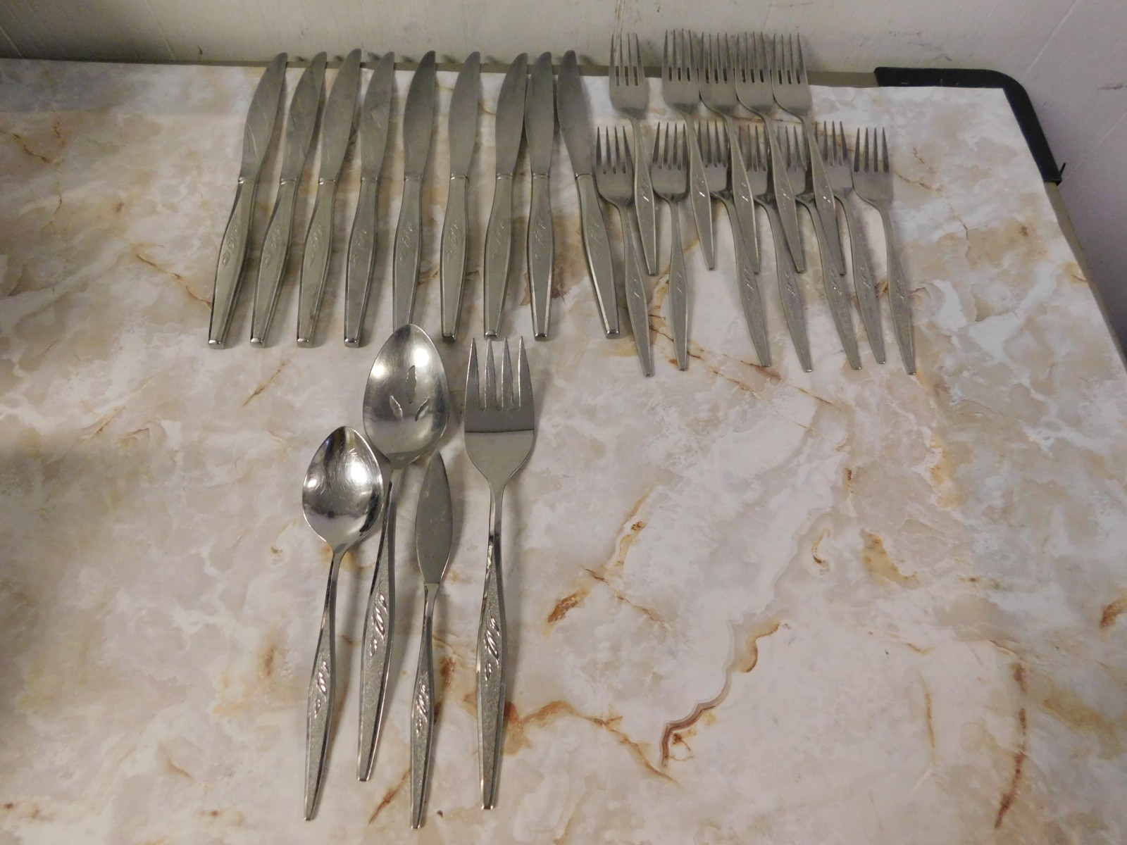 Oneida Community Stainless Steel Flatware set Windmere Pattern