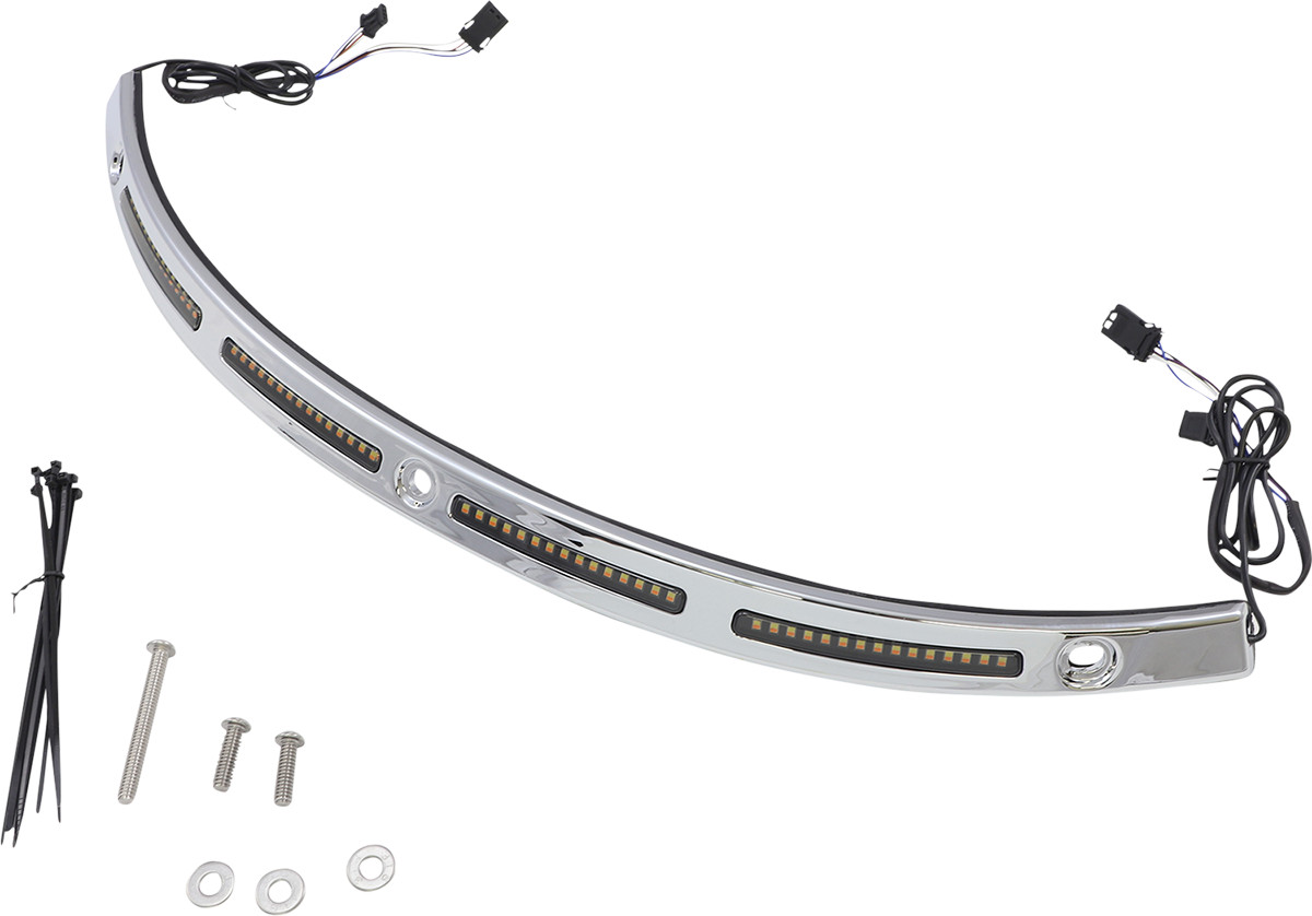 Custom Dynamics CD-WT2-01-C Genesis 4 Dynamic LED Batwing Windshield Trim Chrome