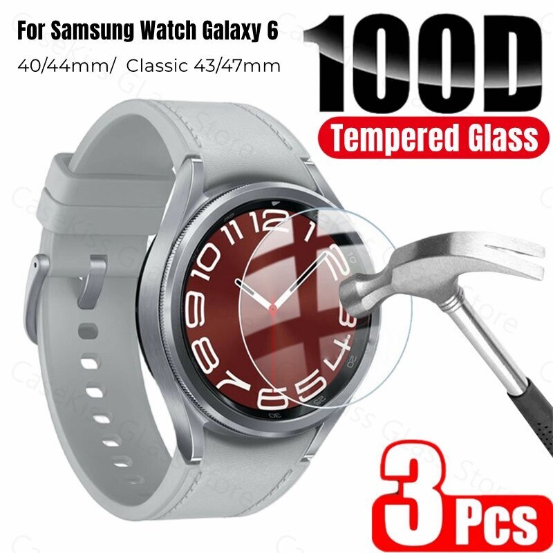 3 x Tempered Glass Screen Protector For Samsung Galaxy Watch 6 Classic 43mm 47mm
