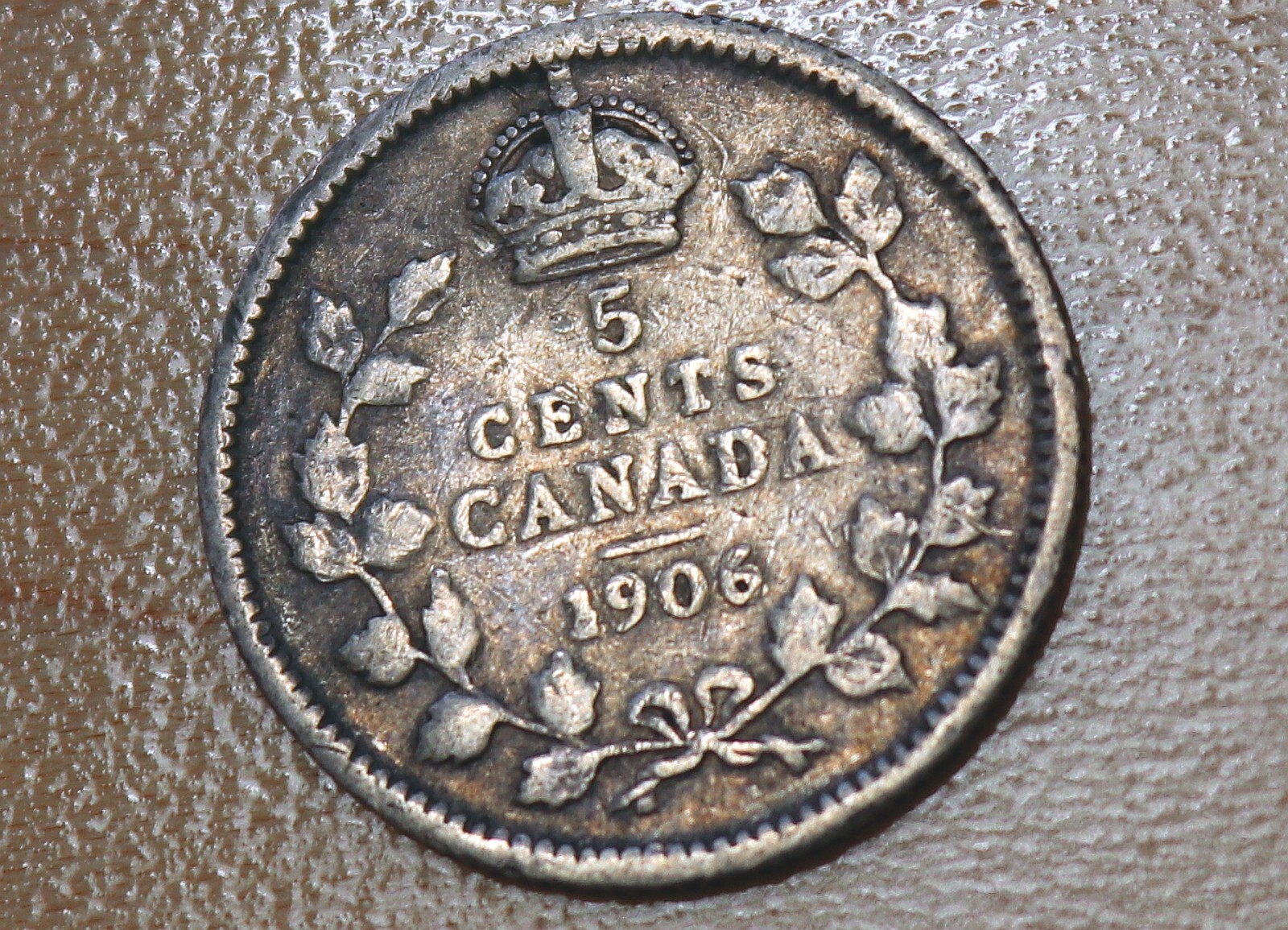 1906 Canada 5 Cents Silver
