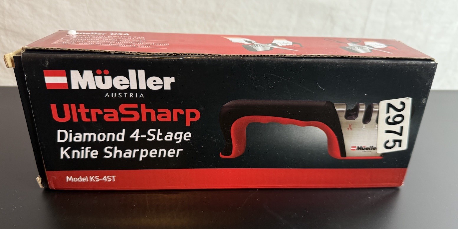 Mueller UltraSharp Diamond 4-Stage Knife Sharpener Model KS-4ST New