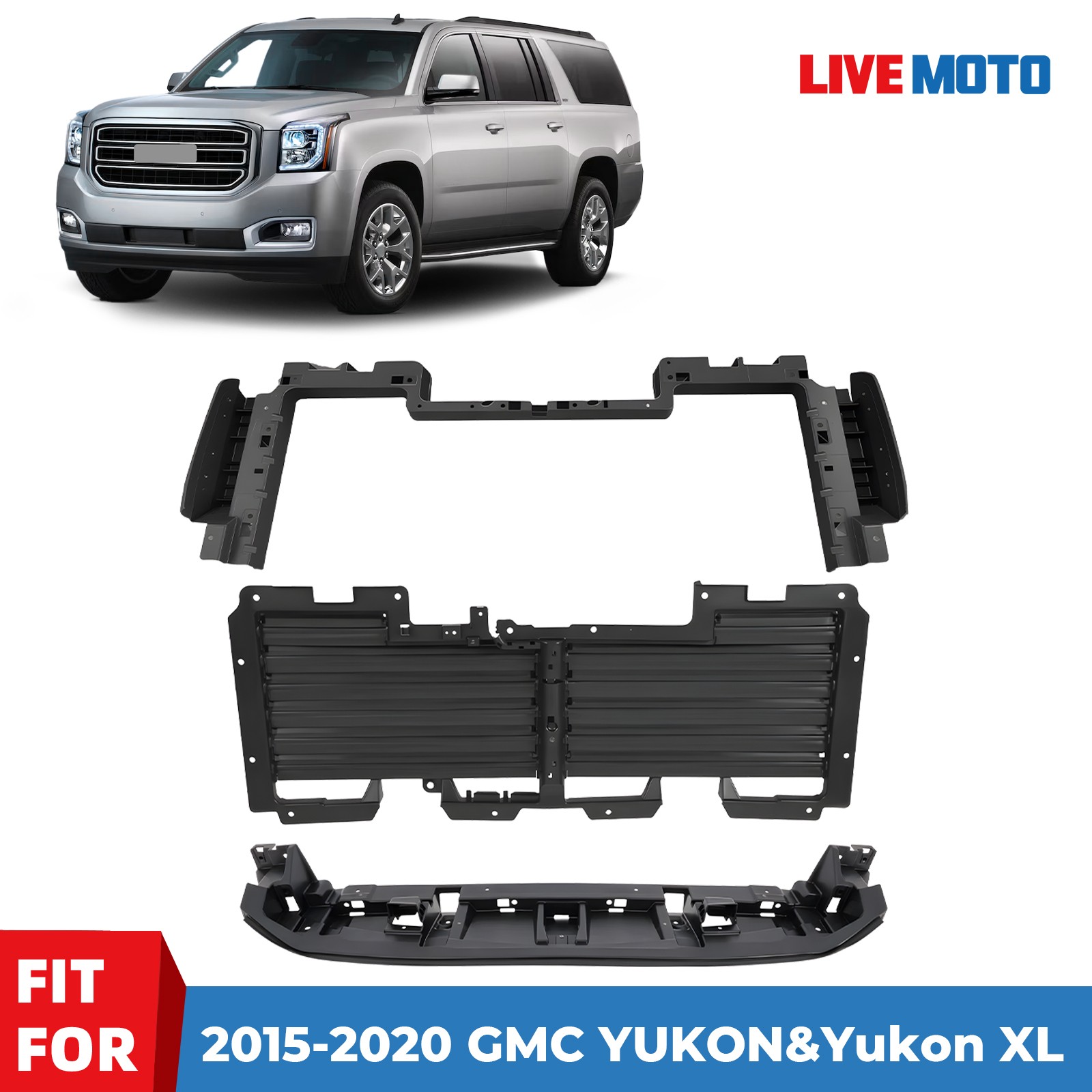 For 2015-2020 GMC YUKON&YUKON XL Front Bumper Shutter Assembly Active Grille