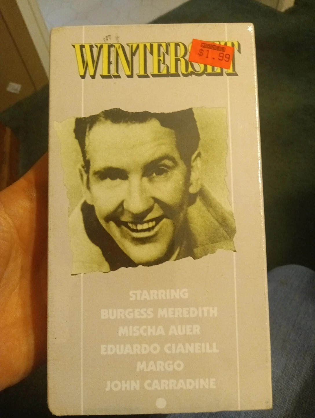"Winterset" VHS! Burgess Meredith, John Carradine, Margo! NEW OOP VHS!