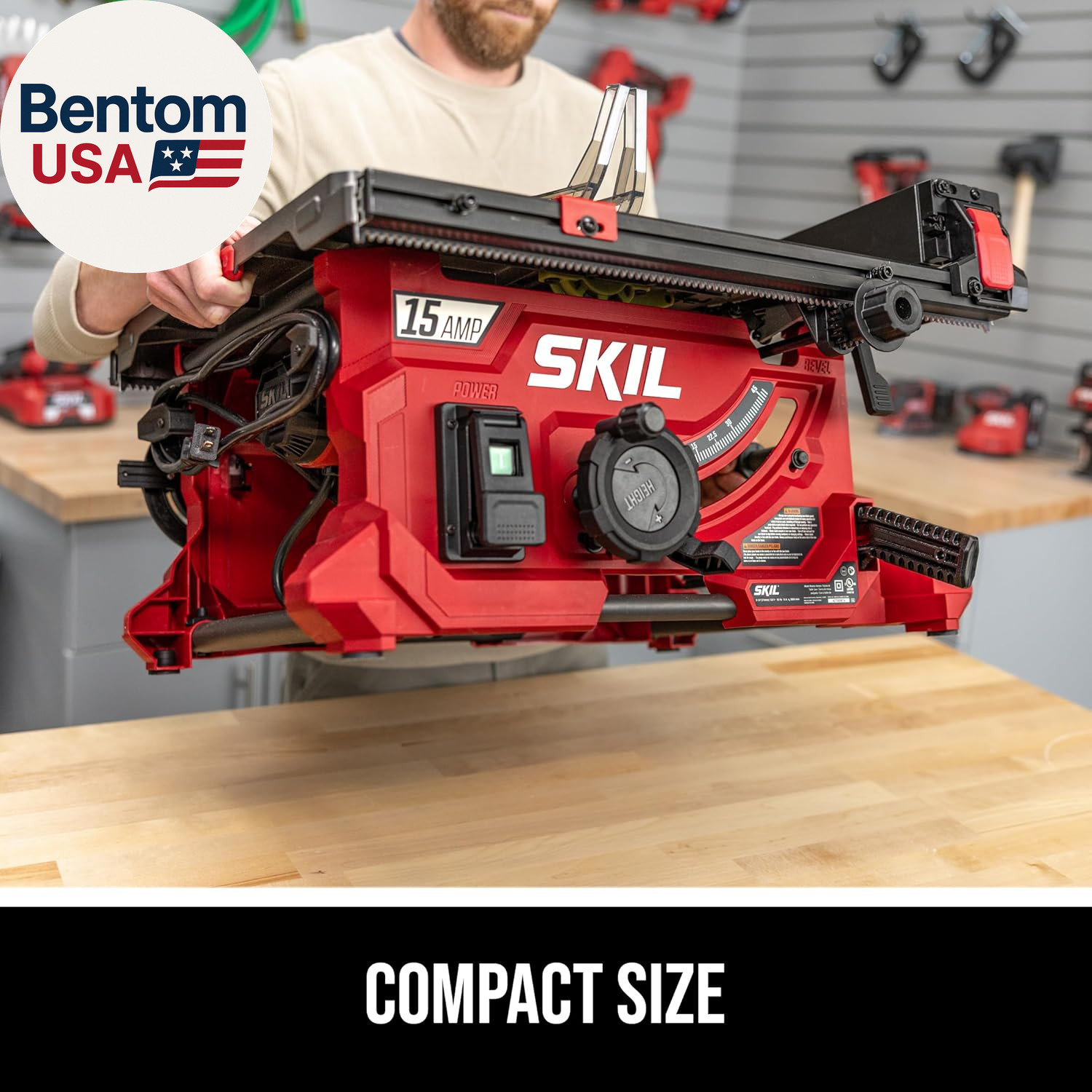 15 Amp 8-1/4" Compact Portable Jobsite Table Saw (Stand SFS0001 Sold Separately)