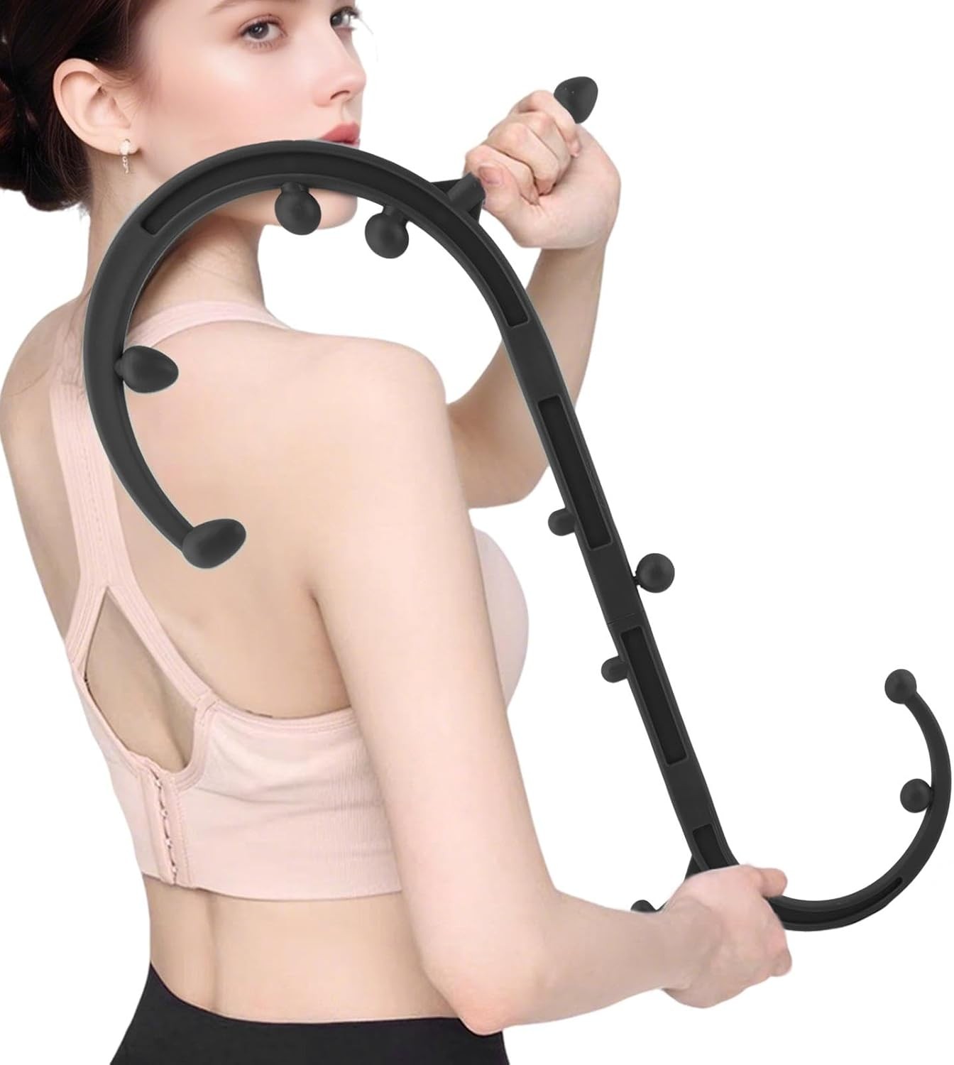 Massage Trigger Point Cane Muscle Release Tool Self Massages Hook Cane Full B...