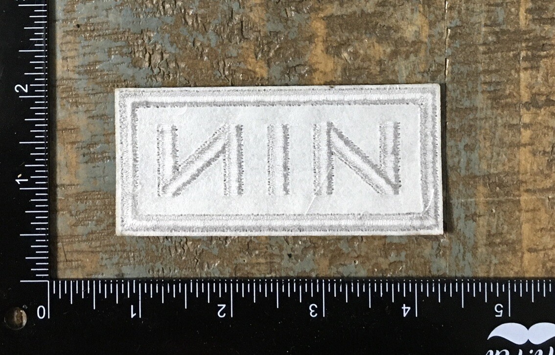 NINE INCH NAILS Industrial Rock Band Embroidered Iron-On Patch NIN