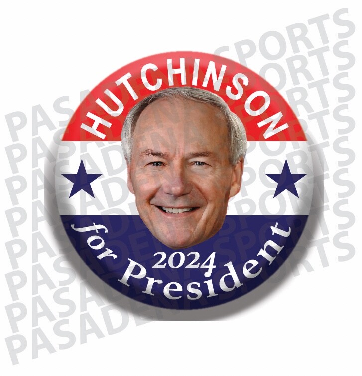 2024 ASA HUTCHINSON for PRESIDENT 2.25" CAMPAIGN BUTTON, ahsd
