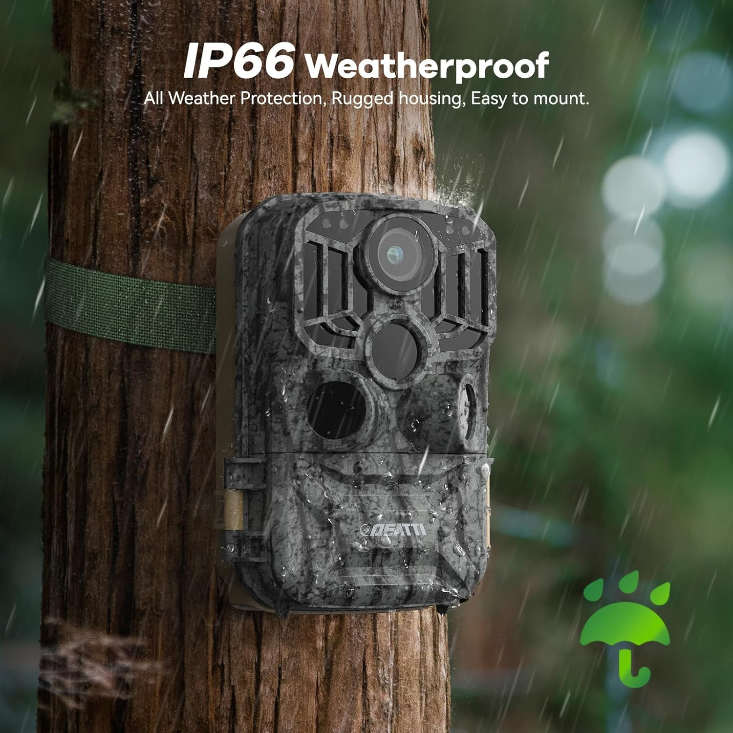 Trail Camera 48MP 4K Game Camera with 8 Batteries 32GB SD Card,Wifi Bluetooth Co