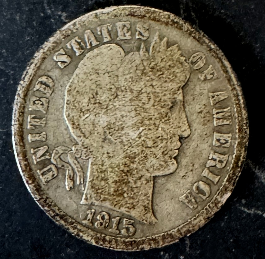 1915 Barber Dime, Silver