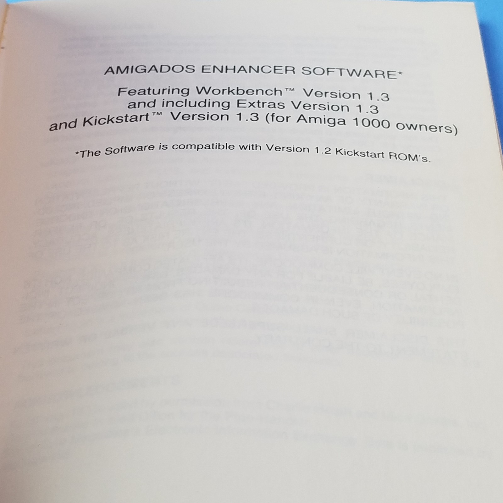 Vintage Commodore Amiga Enhancer Box 3 DISK Software Manual Book