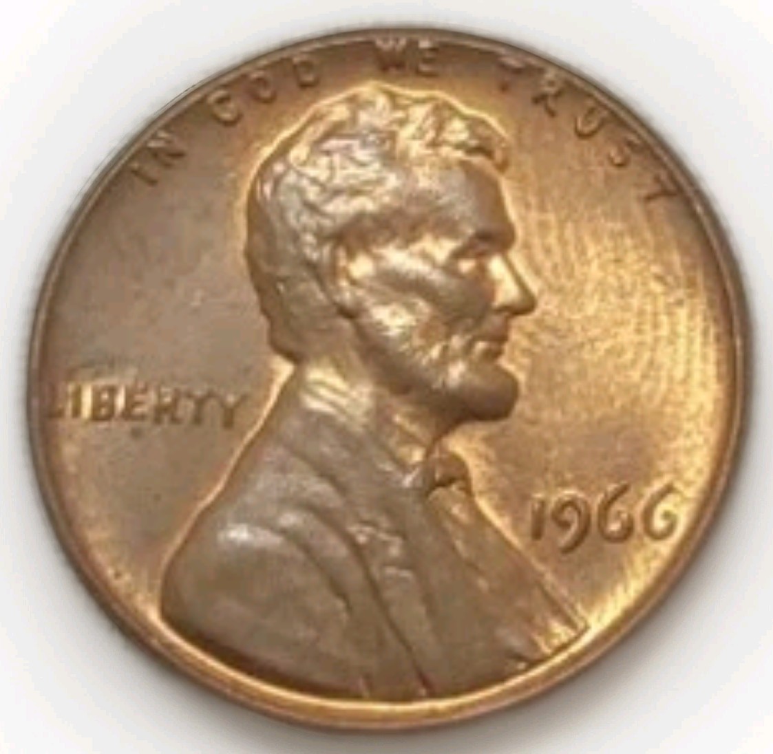 1966 P Lincoln Memorial Gem Uncirculated Copper Cent Free Post Tracking